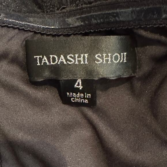 Tadashi Shoji Off the Shoulder Lace Bodice Gown Size 4 - Picture 10 of 13